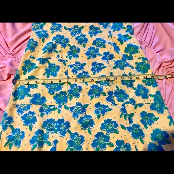 Lilly Pulitzer vintage yellow shift w/dogwood pattern - size 2 - Picture 5 of 8